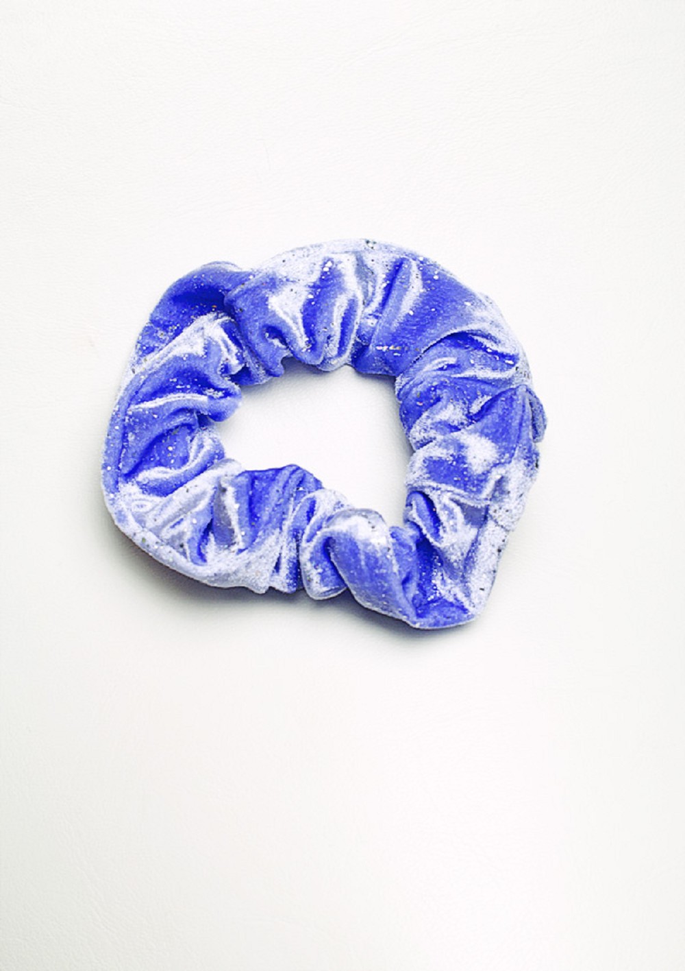 Wokkel lila-zilver glitter velours