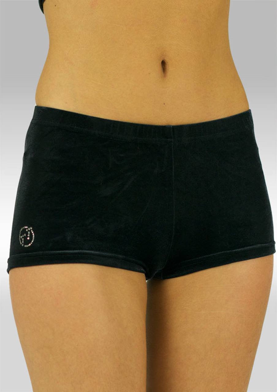 Hotpants zwart velours K758zw