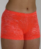 Hotpants oranje glitter velours 758025
