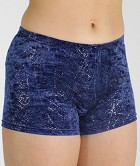 Hotpants blauw glitter velours 758149